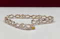 14K White Solid Gold Diamond Women's Bracelet !!!!!