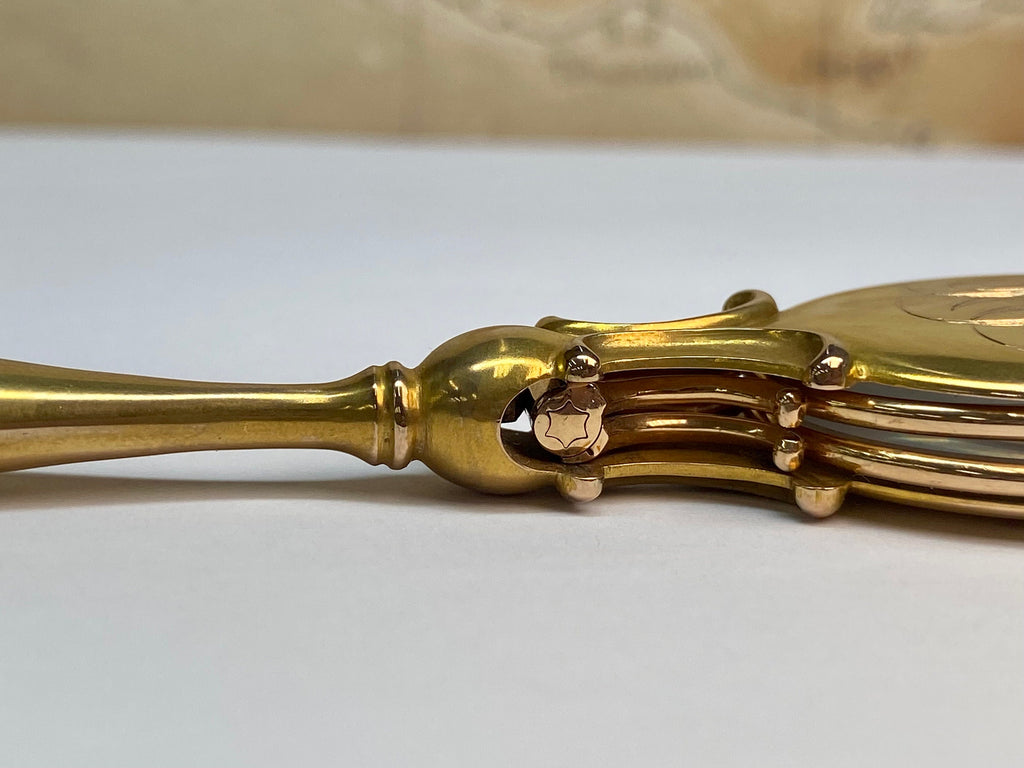 14K Solid Yellow Gold Art  Nouveau 31.7 gm Lorgnette Opera Eye Glasses!!