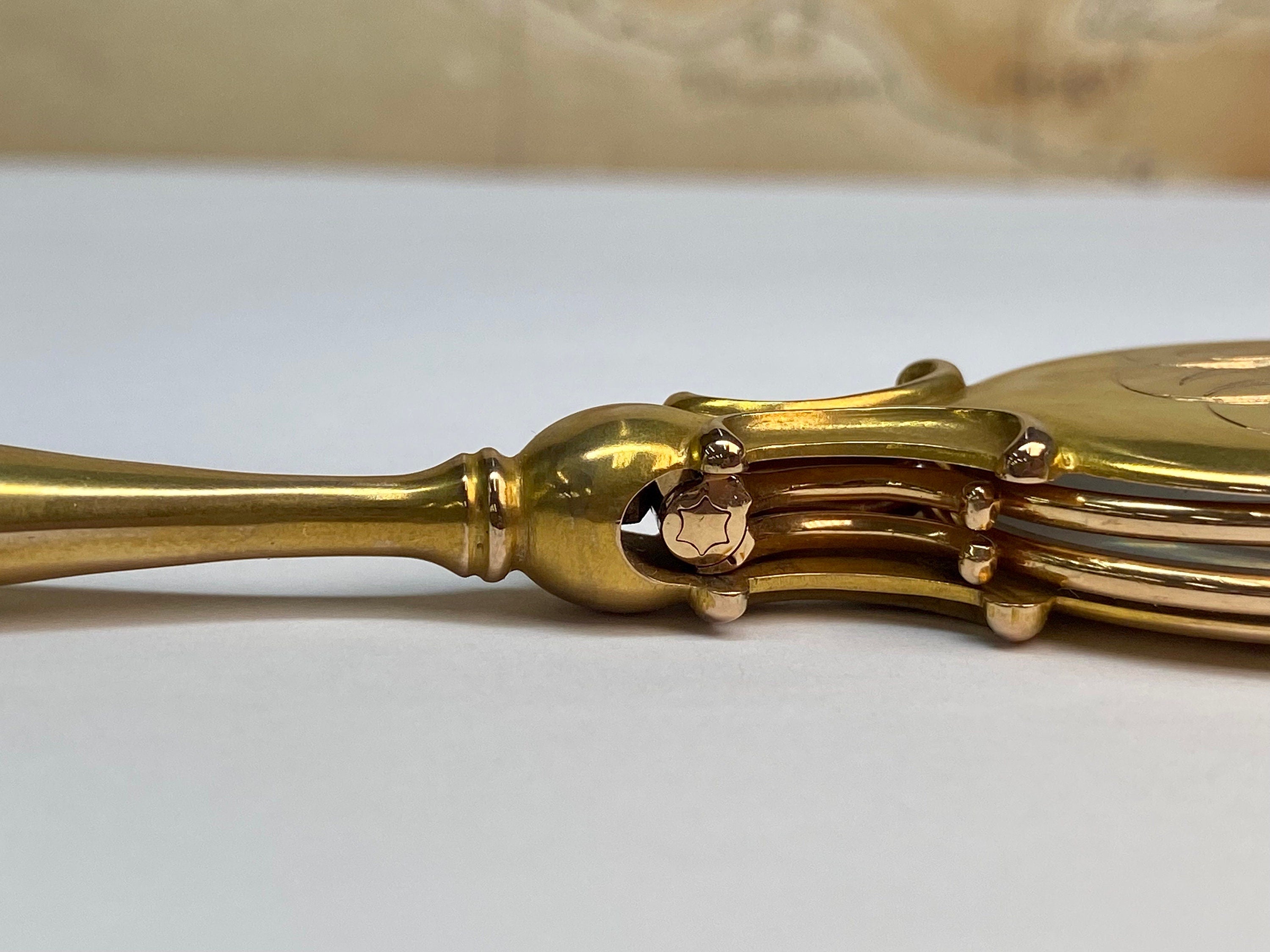 14K Solid Yellow Gold Art  Nouveau 31.7 gm Lorgnette Opera Eye Glasses!!