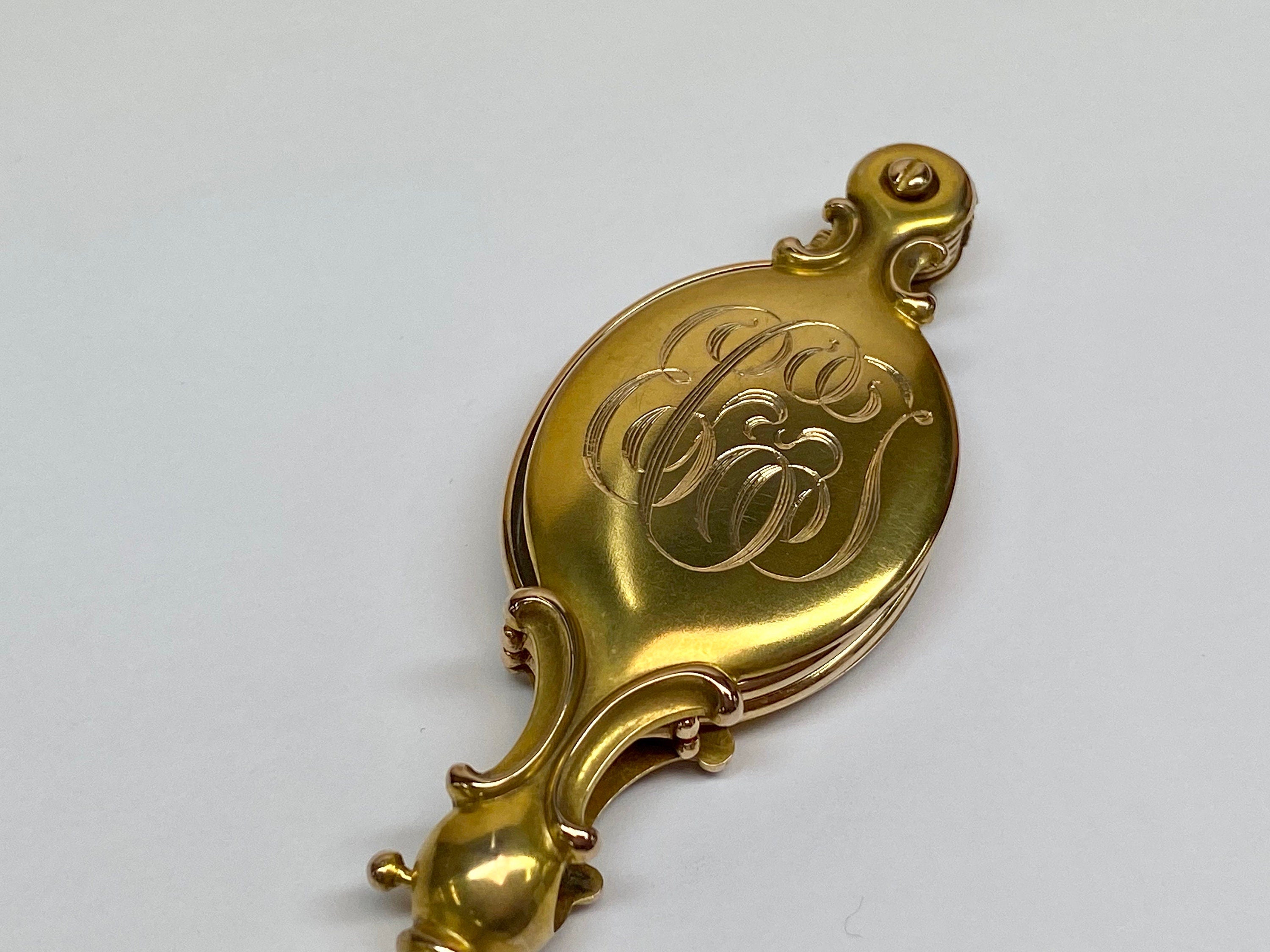 14K Solid Yellow Gold Art  Nouveau 31.7 gm Lorgnette Opera Eye Glasses!!