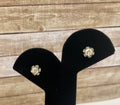 14K White Gold Diamond Stud Earrings: Flower Design, 0.5ct TCW