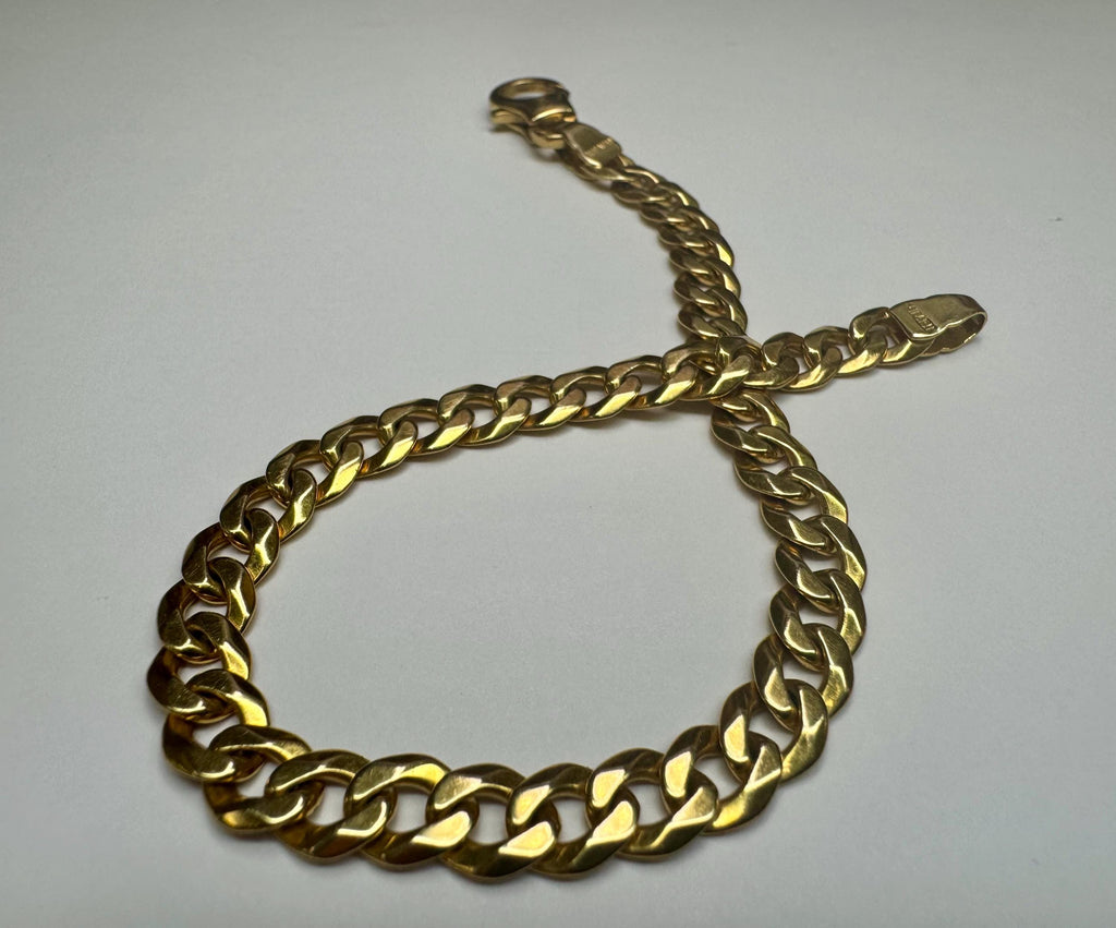 14K Solid Gold Miami Cuban Link Bracelet - 6.3mm, 8"