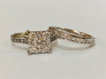 14K White Gold Diamond Bridal Ring Set - 1.10 TCW, VS2 Clarity