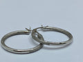 14K White Gold Hoop Earring Set !!!