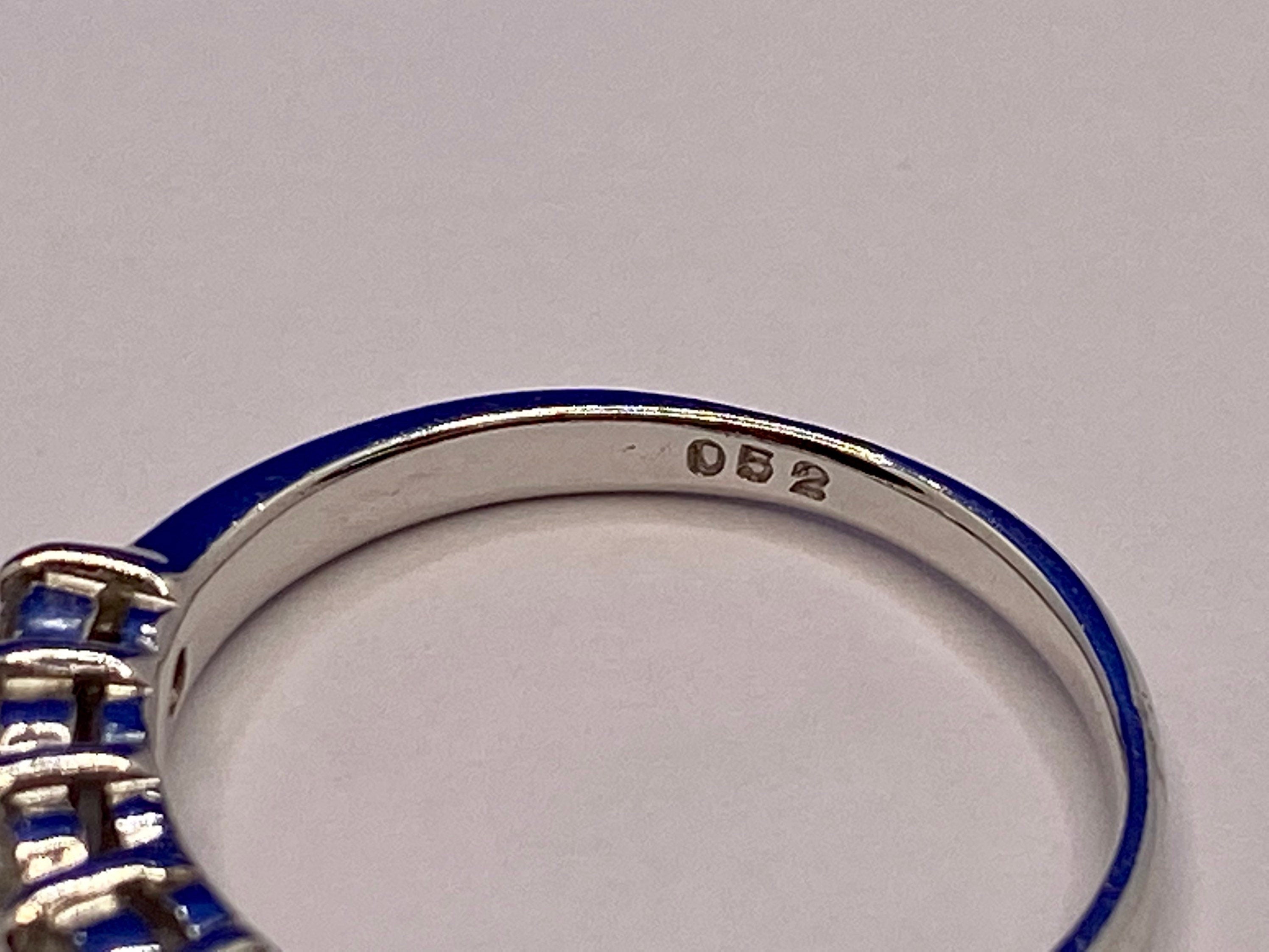 18K White Solid Gold And Diamond Wedding Ring/Band
